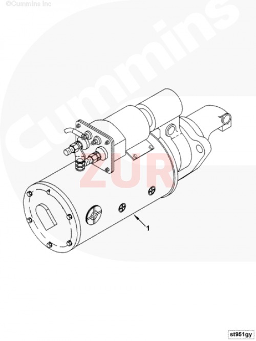 Стартер 4BT 24V 6.6kw (10з/D 39) (АНАЛОГ) (C)
